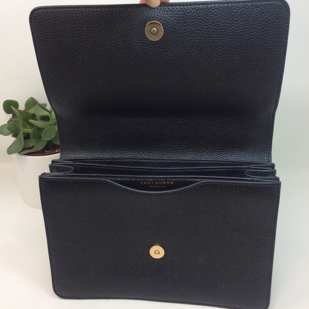 ✨Authentic Tory Burch Britten Adjustable Shoulder Bag Purse Crossbody Leather - Picture 8 of 16